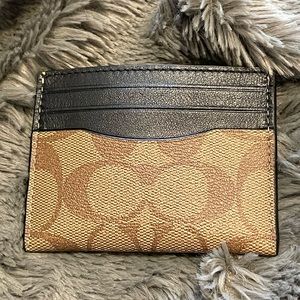 NWT Coach ID Card Case Signature QB/TN2